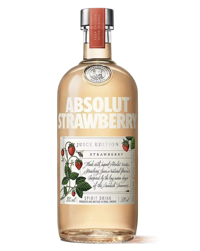 Absolut Limited Edition Strawberry Juice Vodka, 50 cl