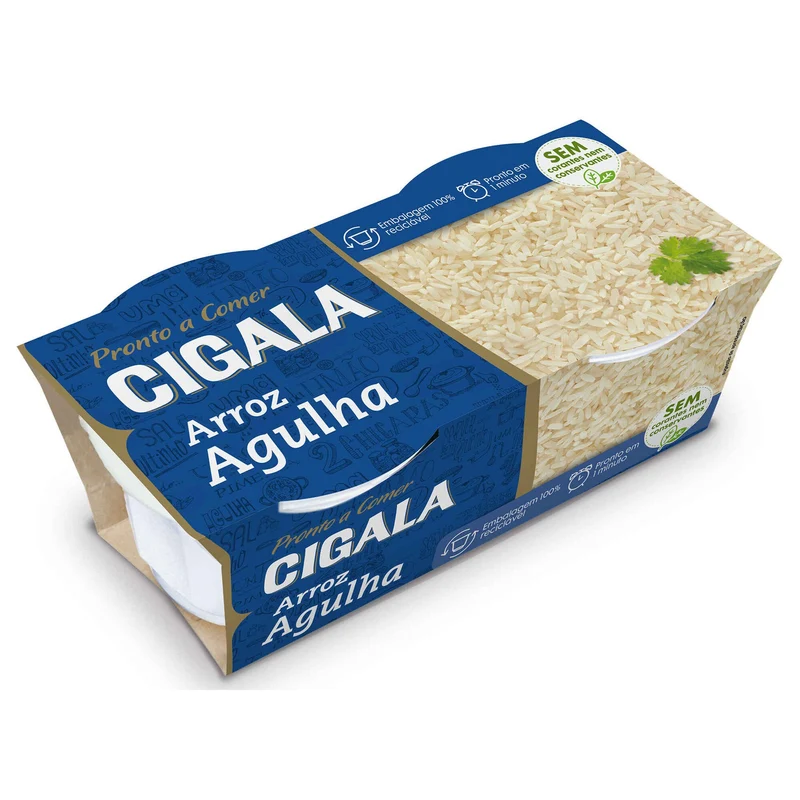Cigala Ready to Eat Agulha Rice 2 x 125g