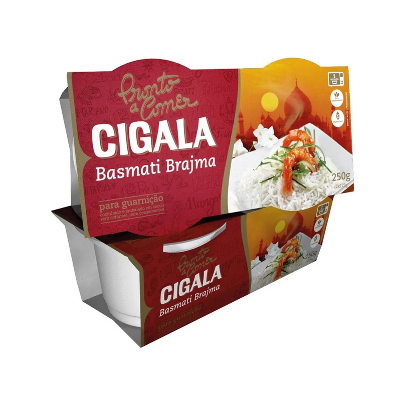 Cigala Brajma Basmati Ready to Eat Rice 2 x 125g