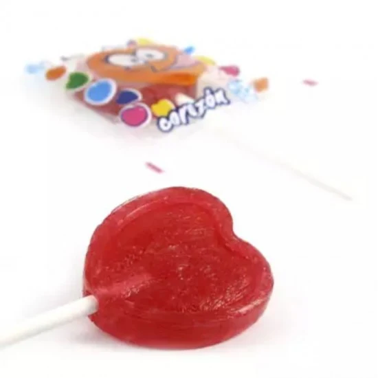 Strawberry Heart Lollipops 10 Pack