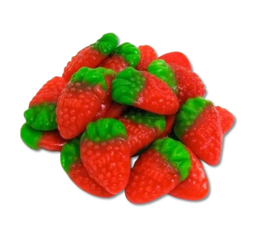 Shiny Strawberry Jelly Sweets by Weight