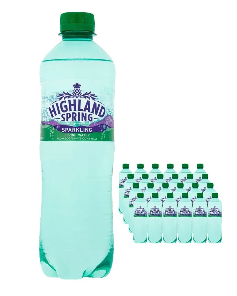 Highland Spring Sparkling Mineral Water Multipack, 24 x 500 ml