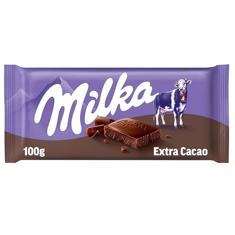 Milka Extra Cocoa Milk Chocolate 90g