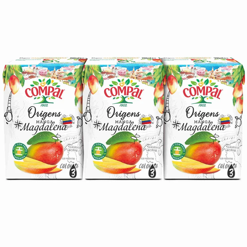 Compal Origens Magdalena Mango Nectar 3 x 200ml