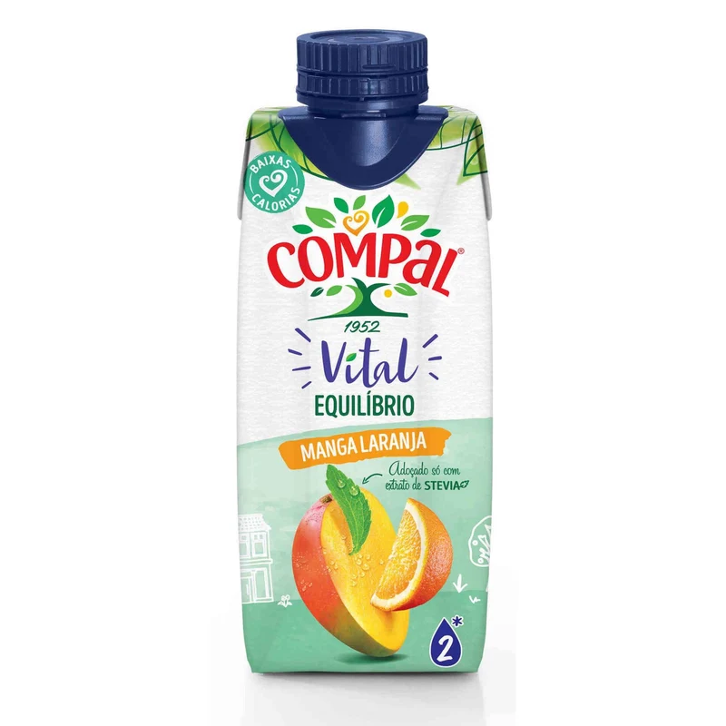 Compal Vital Balance Mango and Orange Nectar with Stevia 300ml
