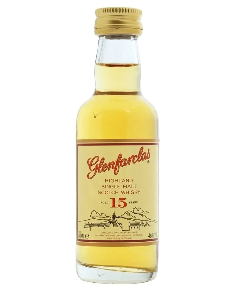 Glenfarclas 15 Year Old Single Malt Whisky Miniature, 5 cl