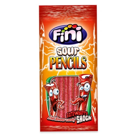 Fini Rellepica Strawberry Sour Pencils 90g