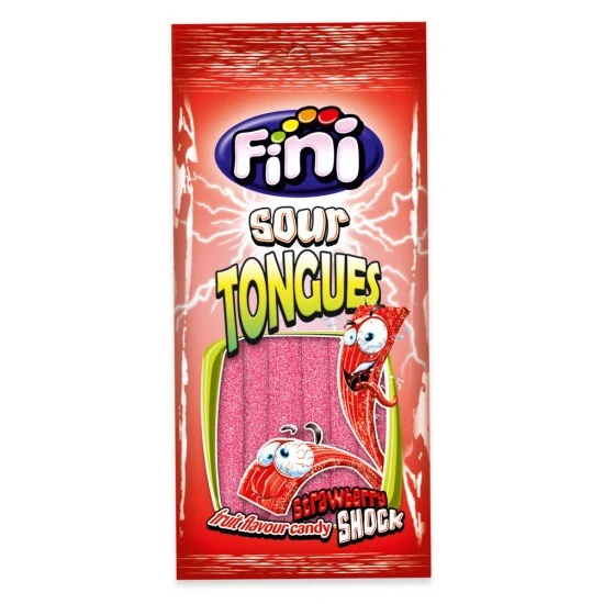 Fini Sour Tongues Strawberry 90g