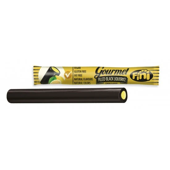 Fini Gourmet Black Liquorice with Lemon Filling Pack of 5