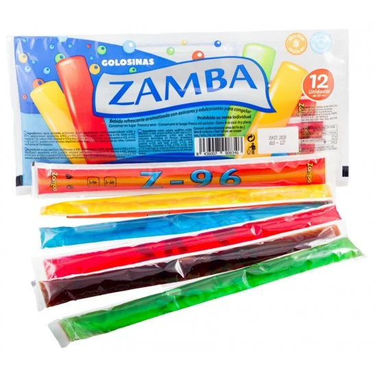 Zamba Ice Lolly Freeze Pops Mixed Pack of 12