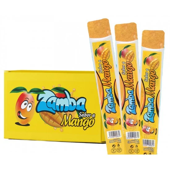 Zamba Mango Ice Lolly Freeze Pops 10 x 90ml