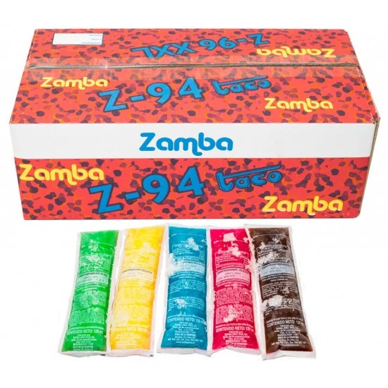 Zamba Taco Ice Lolly Freeze Pops 10 x 95ml