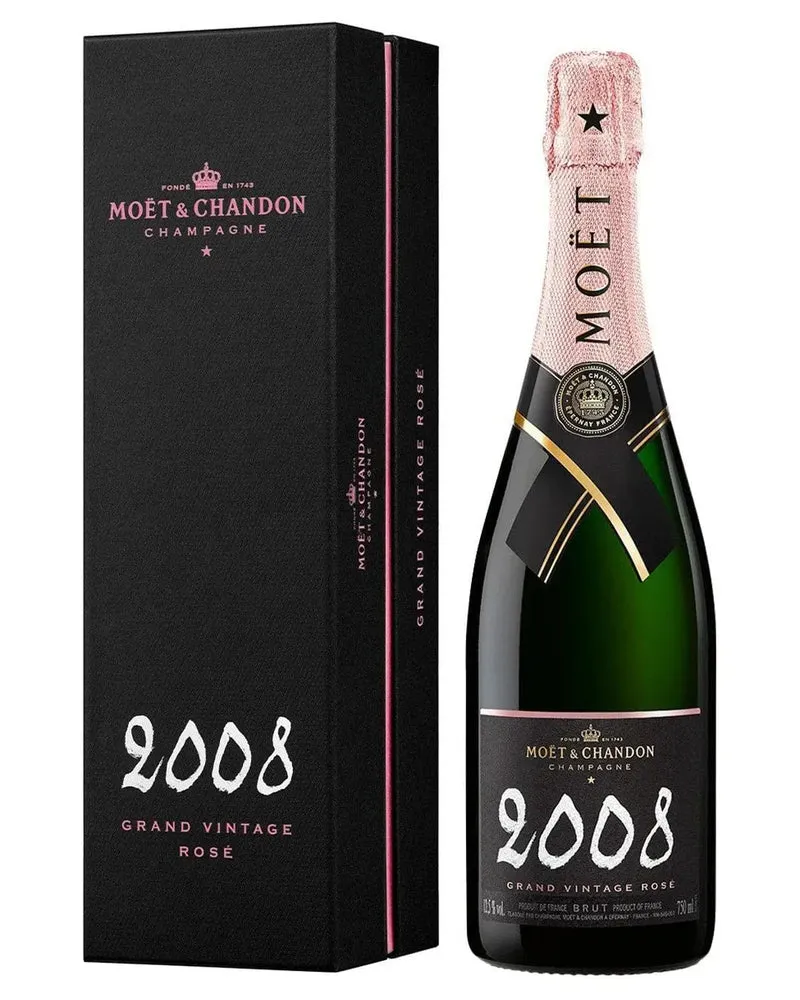 Moët & Chandon Grand Vintage Rosé 2008 Gift Box, 75 cl