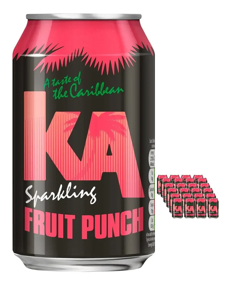 KA Sparkling Fruit Punch Fizzy Drink Multipack, 24 x 330 ml