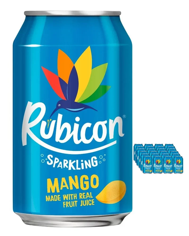 Rubicon Sparkling Mango Juice Drink Multipack, 24 x 330 ml