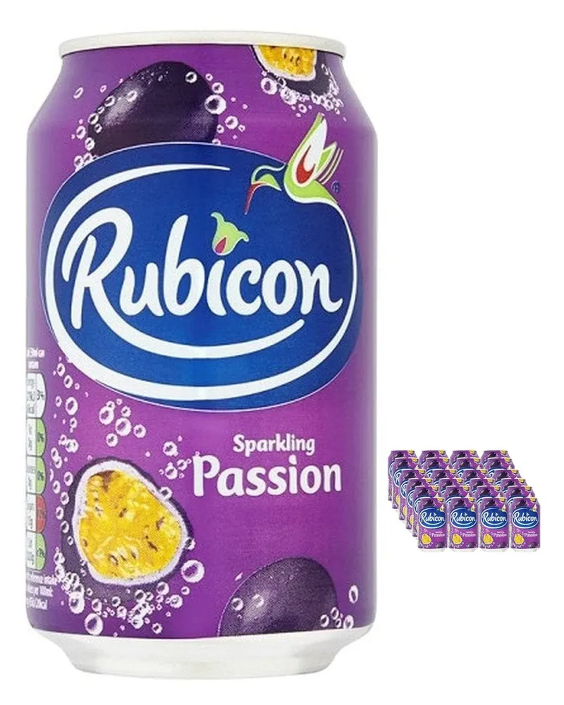 Rubicon Sparkling Passion Fruit Juice Drink Multipack, 24 x 330 ml