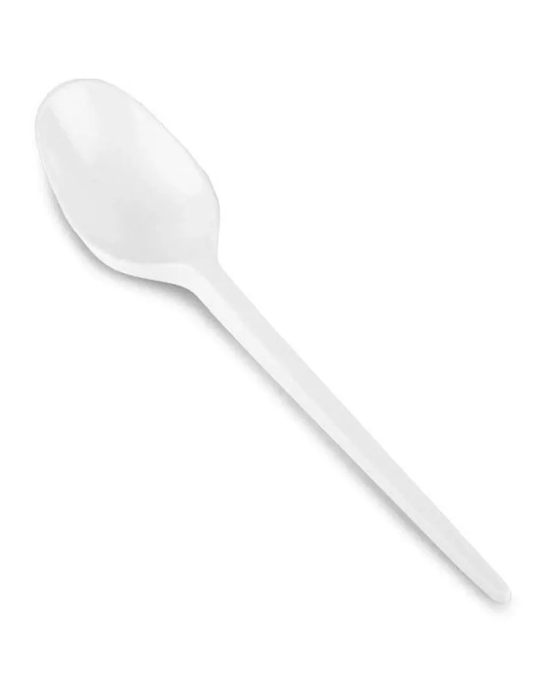 White Plastic Spoons Pack Size 80