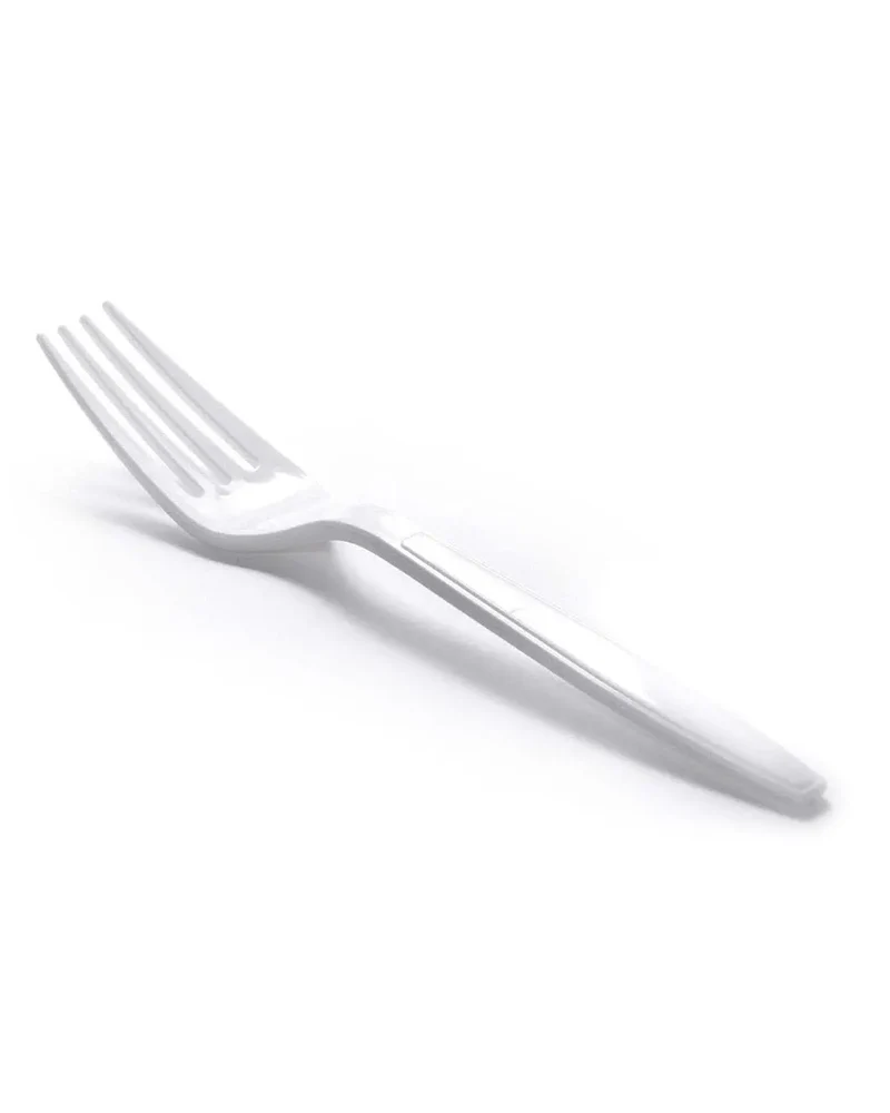 White Plastic Forks Pack Size 80
