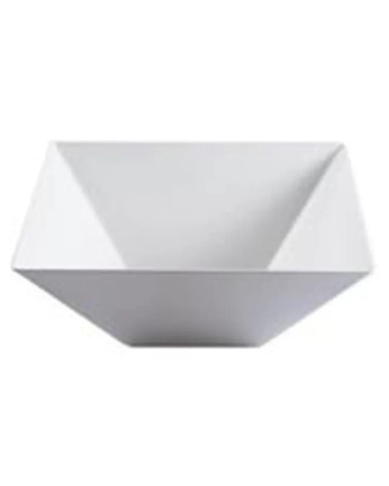 Square White Plastic Small Bowls 12cm Pack Size 15
