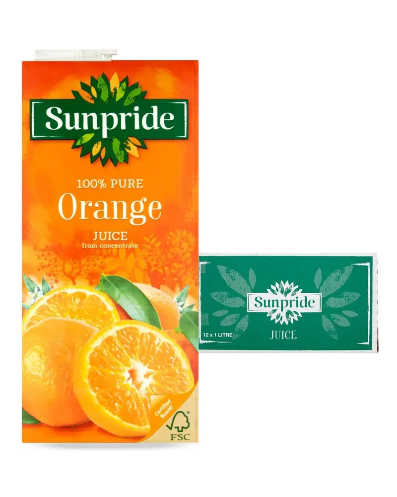 Sunpride Orange Juice Multipack, 12 x 1 L