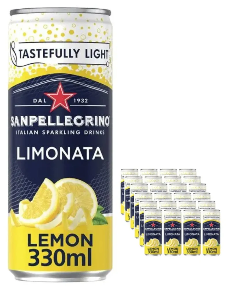 San Pellegrino Limonata Sparkling Water Multipack, 24 x 330 ml