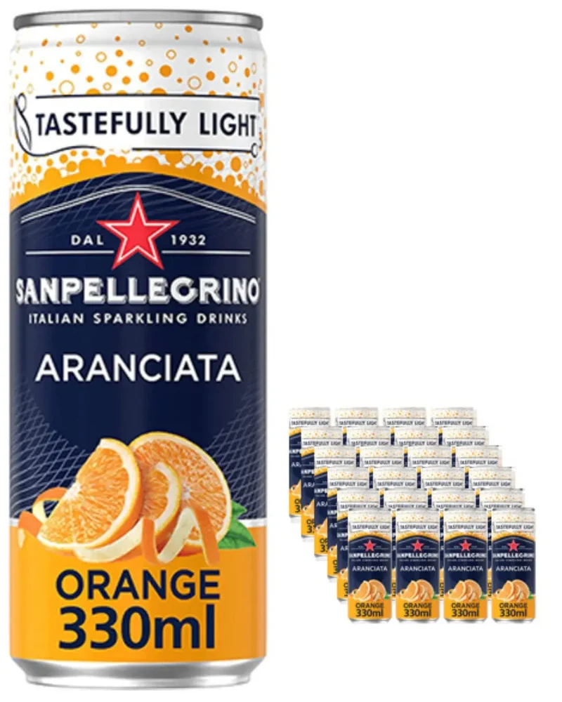 San Pellegrino Aranciata Sparkling Drink Multipack, 24 x 330 ml