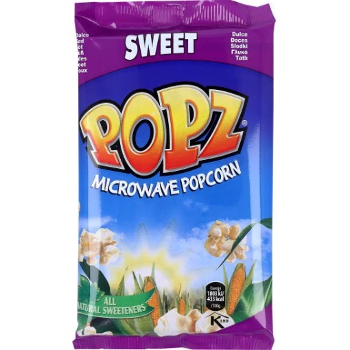 Popz Sweet Microwave Popcorn 90g