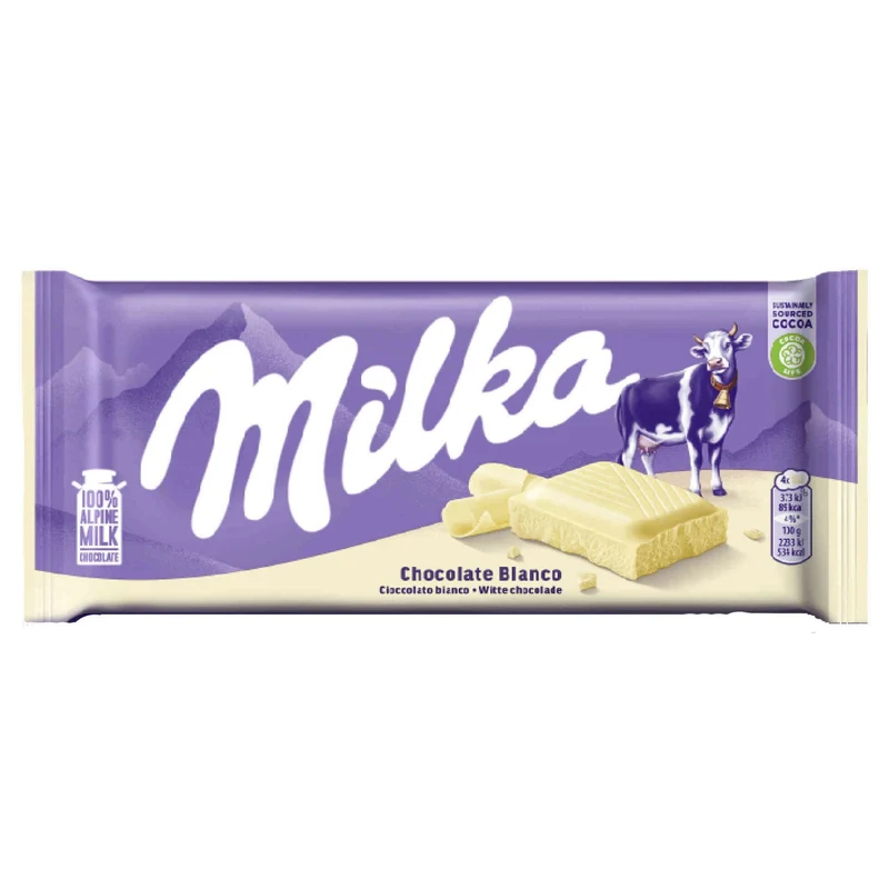 Milka White Chocolate 100g