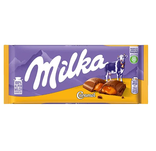 Milka Caramel Milk Chocolate 100g