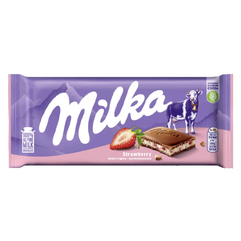 Milka Strawberry Yoghurt 100g
