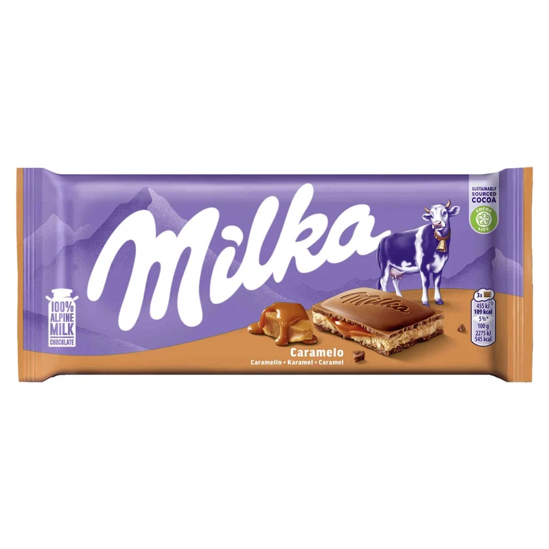Milka Caramel Milk Chocolate 100g