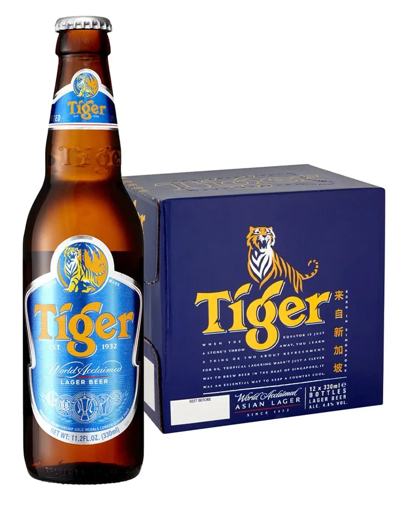 Tiger Premium Lager Beer, 12 x 330 ml