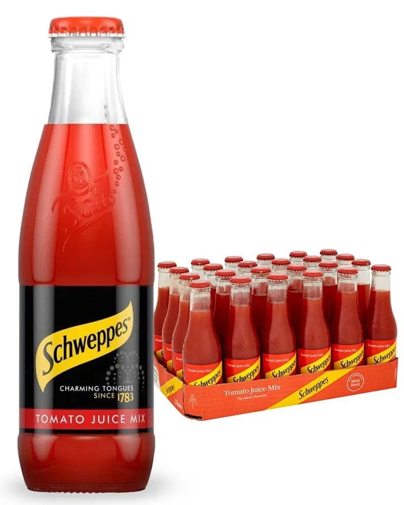 Schweppes Tomato Juice Multipack, 24 x 200 ml